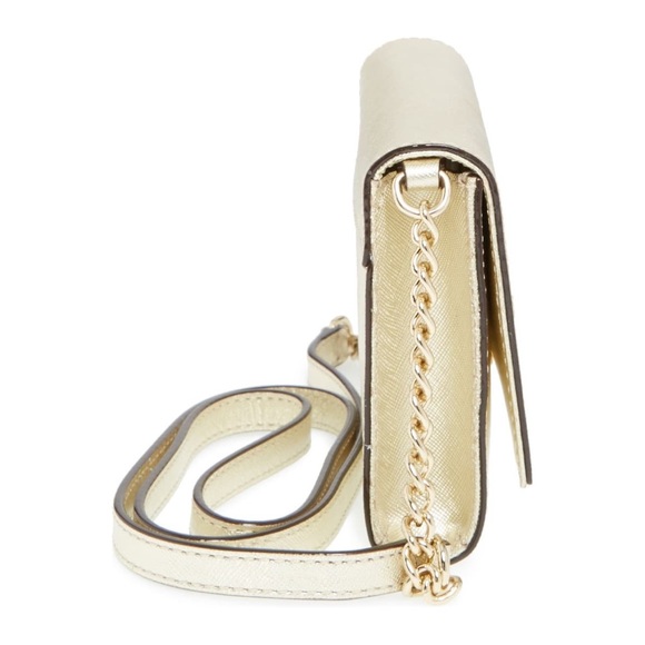 NEW Kate Spade Cami Metallic Gold Crossbody Bag - Picture 5 of 12